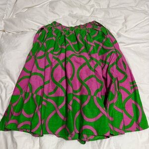 New Vibrant Pink and Green Skirt Size M Medium